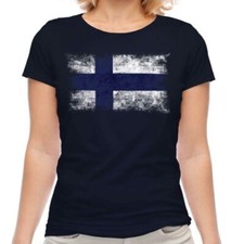 Finlande Drapeau Délavé