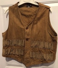 VTG BULLSEYE BILL MENS SHOOTING VEST SHOTGUN HUNTING Well Worn Loved  Rancher 42
