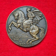 Médaille : paquebot Ville d'Alger centenaire de l'Algérie 1935