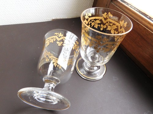 Verres cristal anciens - verres, en