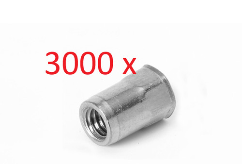 3000 inserts ecrou - , inox