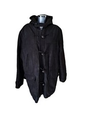 EDEN PARK - PARKA CAPUCHE  HOMME - 100% CUIR CHEVRE - MARRON - TAILLE XL - TBE