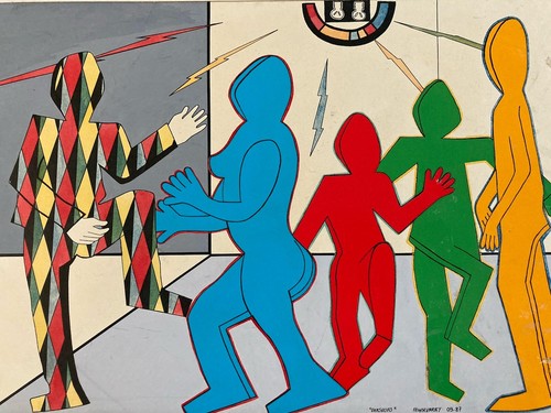 Tres beau collage 1987 danse - 1987,