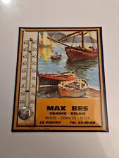 THERMOMÈTRE ANCIEN GLACOIDE OBJET PUB GARAGE BAR BISTROT HUILES BATEAU MER 