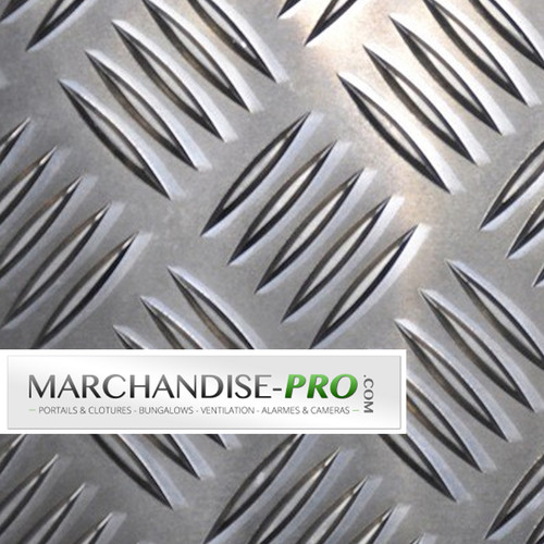 Plaque damier tole aluminium - plaque,