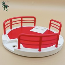Playmobil-piscine-trampoline-base-plateforme-toboggan-rouge-vintage-5433