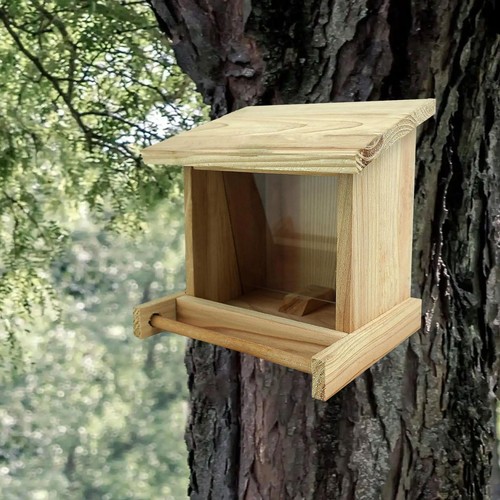 Mangeoire oiseaux bois - à,