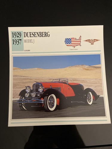 1929 1937 duesenberg - duesenberg, j