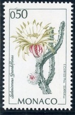 TIMBRE DE MONACO N° 1966 ** FLORE DU JARDIN EXOTIQUE SELENICEREUS GRANDIFLORUS