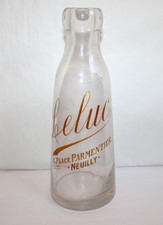 Bouteille de lait verre