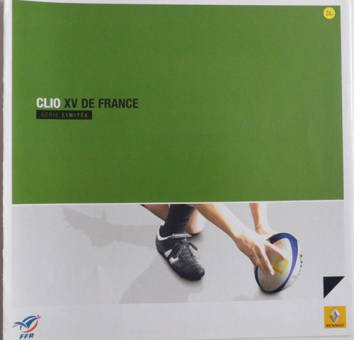 Brochure renault clio de - xv,