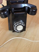 Vintage Art Deco Bakelite Wall Phone ericsson retro TELEPHONE DIAL ANTIQUE RETRO