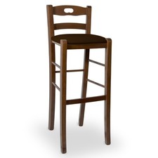 Tabouret H 80 IN Bois Noyer