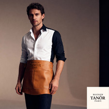 Tablier demi cuir homme Maison Tanör Paris – Élégance & robustesse –