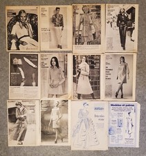 Patrons anciens couture lot - , de