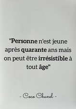 affiche A 4 originale provenant l afficherie citation coco chanel