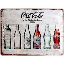 Nostalgic-Art - Enseigne Plaque en Métal Émaillée 30x40cm - Coca-Cola #1