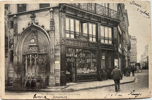 Cpa rouen fontaine - de, la