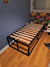 Sommier 90x190cm Sommiers à Lattes avec espace de rangement en dessous