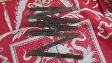ancien metre laiton pliant