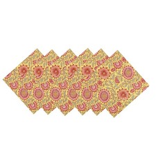 Tissu Serviette Lot De 12 Coton Cuisine & Table Linens Indien Main Bloc Imprimé