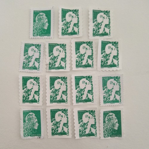 Lot timbres verts - de, non