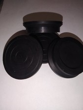 4x Patins Caoutchouc Noir Pied