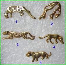 pin's Doré Panthère Jaguar