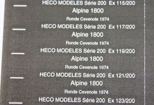 Heco modele étiquette - kc,