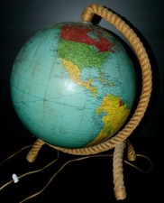 -LAMPE MAPPEMONDE GLOBE