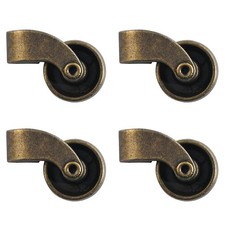 Ensemble de 4 roulettes pour meubles en alliage de zinc pour tables basses nordi