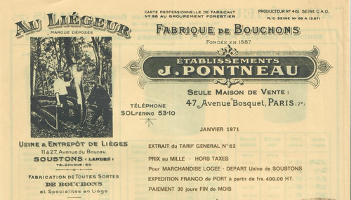 Tarif 1971 fabrique - 🌟, -fabrique
