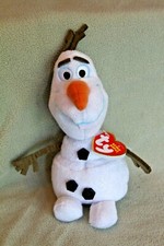 Disney Frozen OLAF Snowman Ty Beanie Baby Sparkle Plush