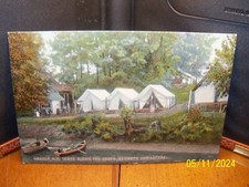 1908 Tents along creek Bennett