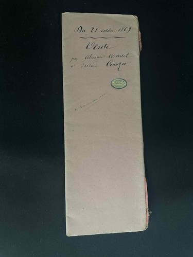 Vieux papier ancien acte - acte, civil