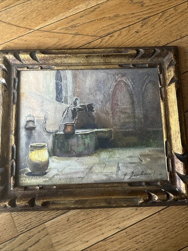 1930 aquarelle vieux puits - 1930,