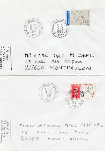 A51 lot lettres ffa bpm - lot, 510
