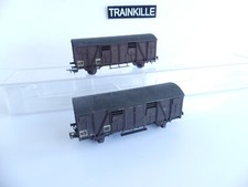 SMCF METAL 2 WAGONS COUVERT A