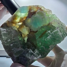 Cube de fluorite fantôme XXL