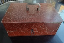  Ancienne Boîte En Métal À Clef , Coffre Fort Ancien Coffre