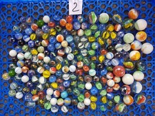 Lot ancienne bille en verre calot boulet ancien jeux cours d'école jouet vintage