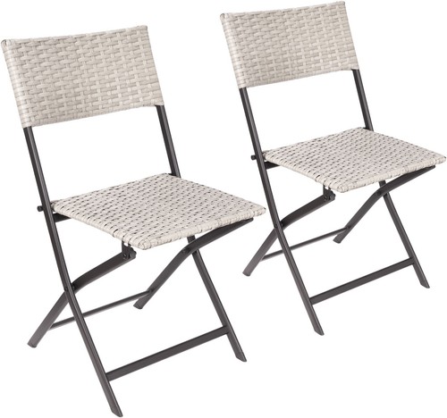 Chaises bistro rotin marron - chaises,