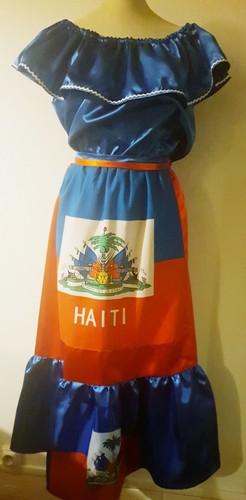 Robe drapeau haiti tenue - haiti,