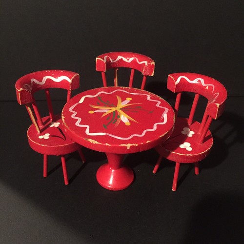 Vintage turned wood doll - turned,