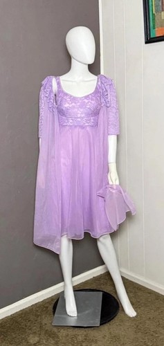 Rare 1950 lavender chiffon - rare,