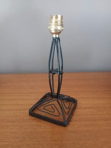 Ancien pied lampe fer - ancien,