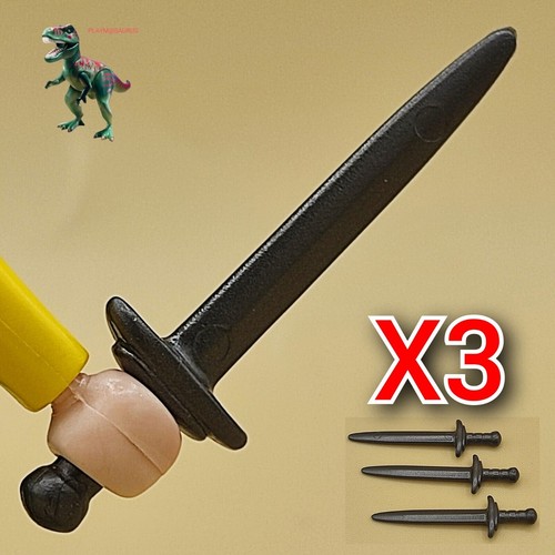 Playmobil épée grise de - x3,