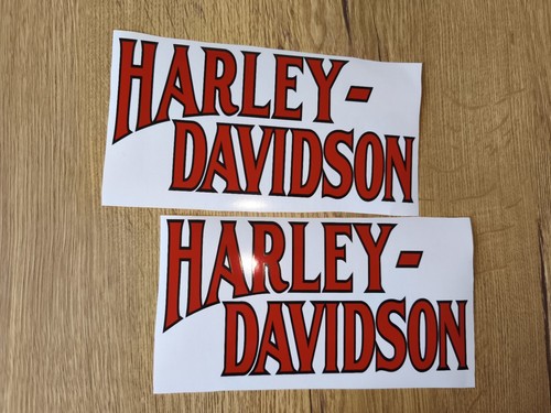 Harley davidson red tank decal - davidson,