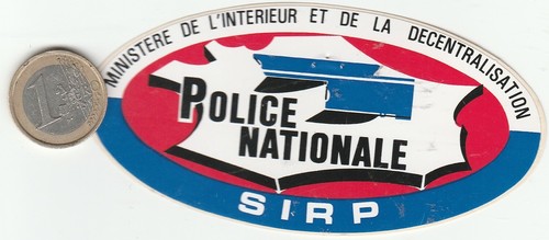 Autocollant police nationale - autocollant.,