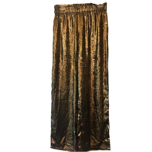 Gold shiny metallic elastic - shiny,